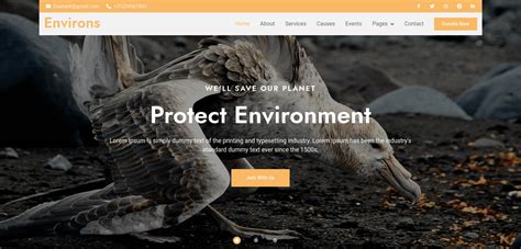Environs – Free Bootstrap 5 Charity Website Template.